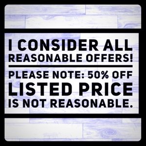 Please be considerate of your offer